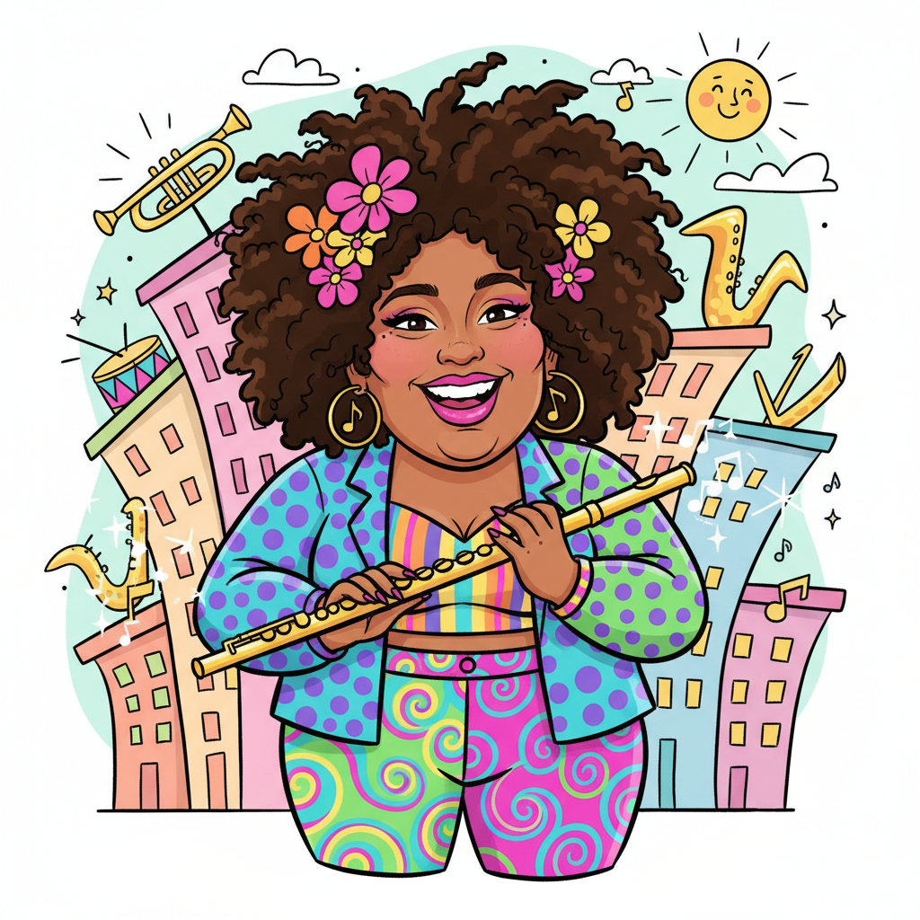 Caricature of Lizzo